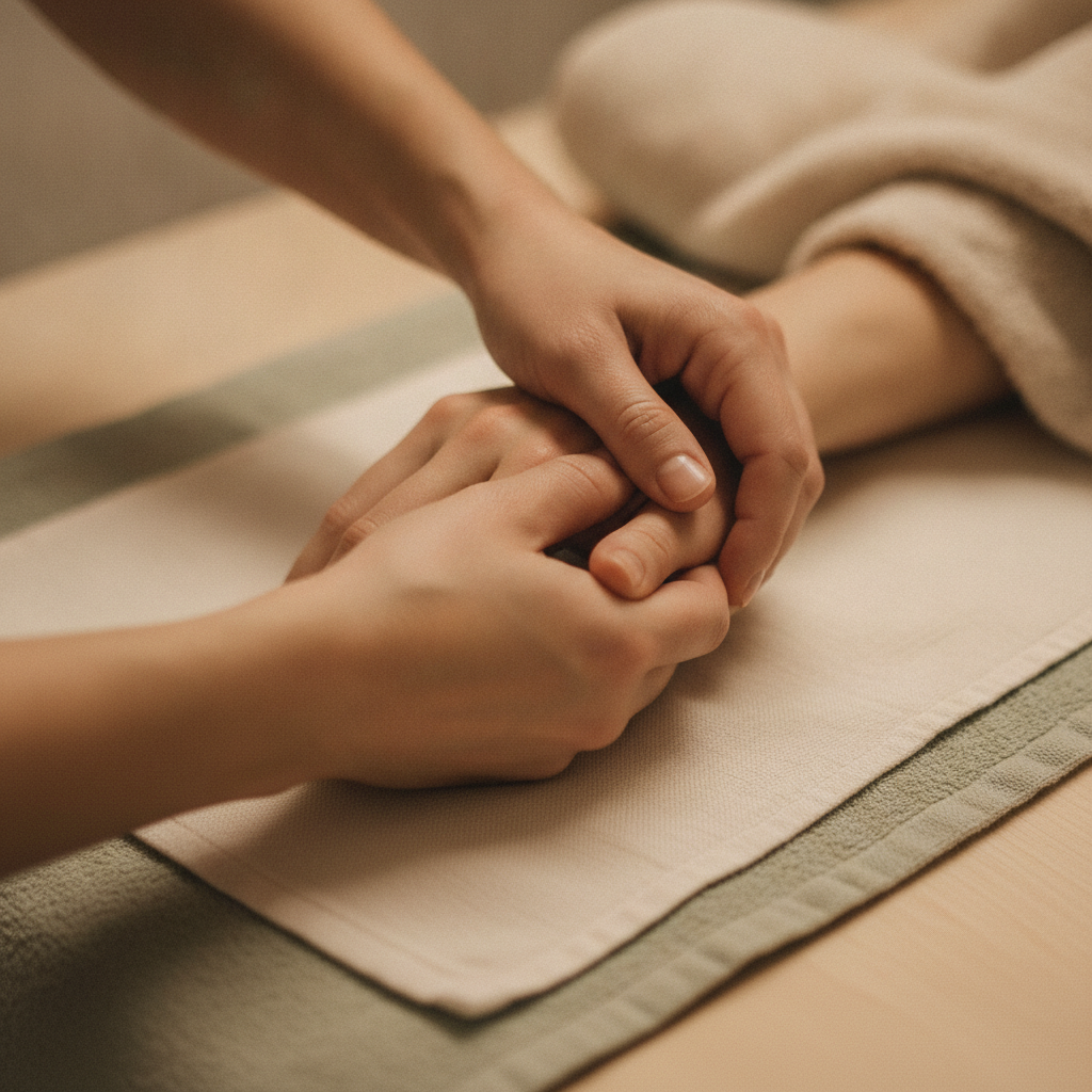 Massage des mains