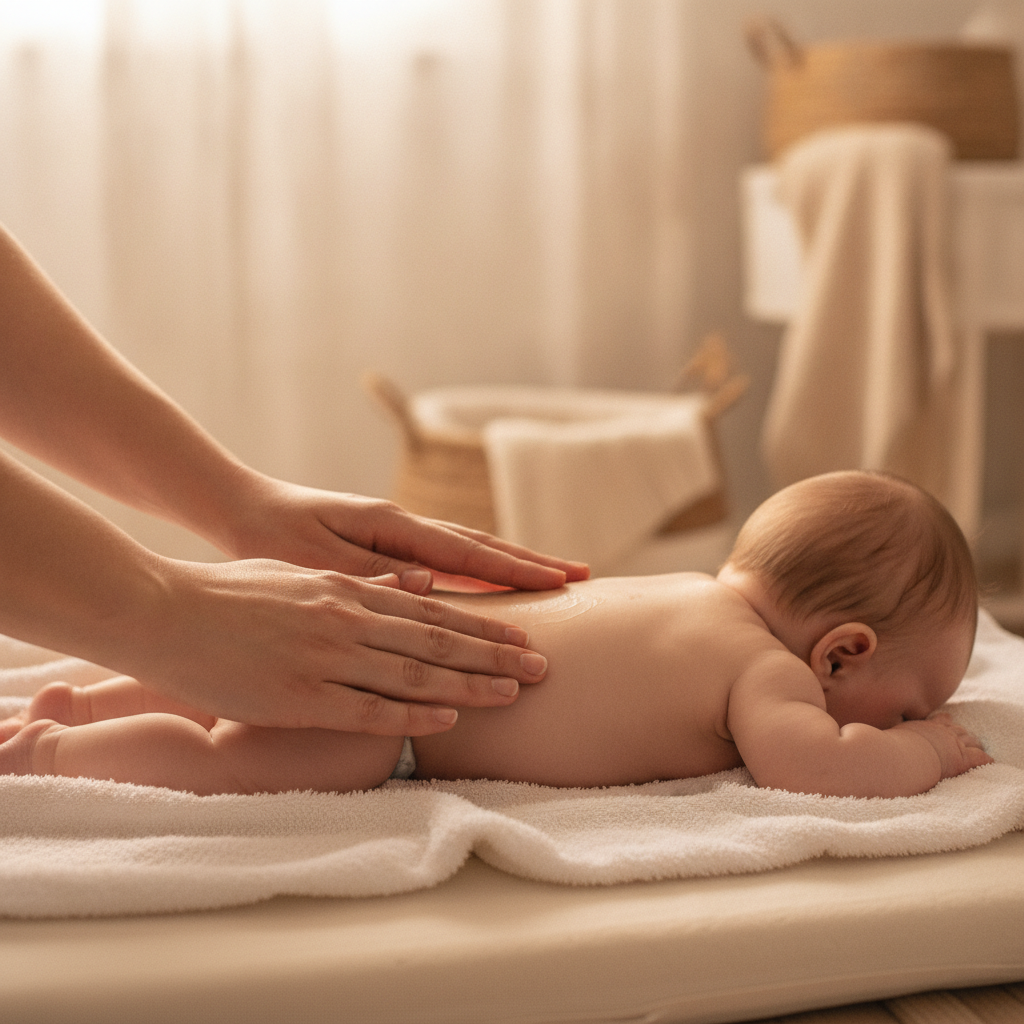 Accompagnement massage-bébé